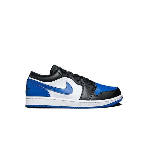 Air Jordan 1 Low Men's White/Royal Blue-Black-White 553558-140 9