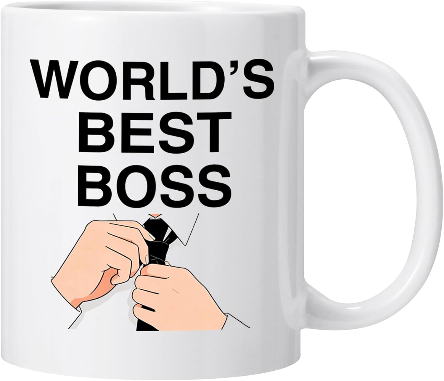 World's Best Boss Mug The Office Coffee Mug Funny Boss Mug 11 Oz Double Sided Mug for Boss Coworkers Office Gift