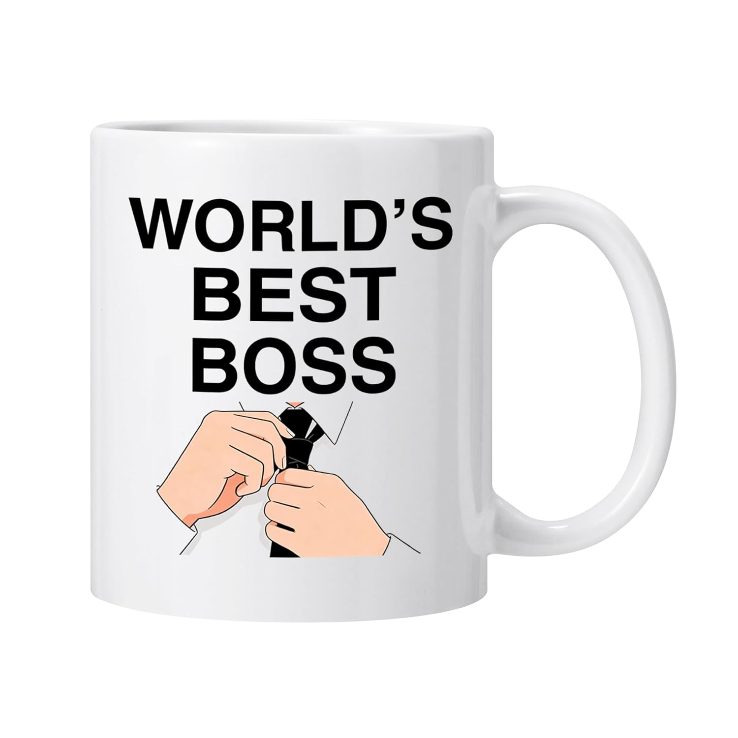 Worlds Best Boss Mug The Office Coffee Mug Funny Boss Mug 11 Oz Double Sided Mug for Boss