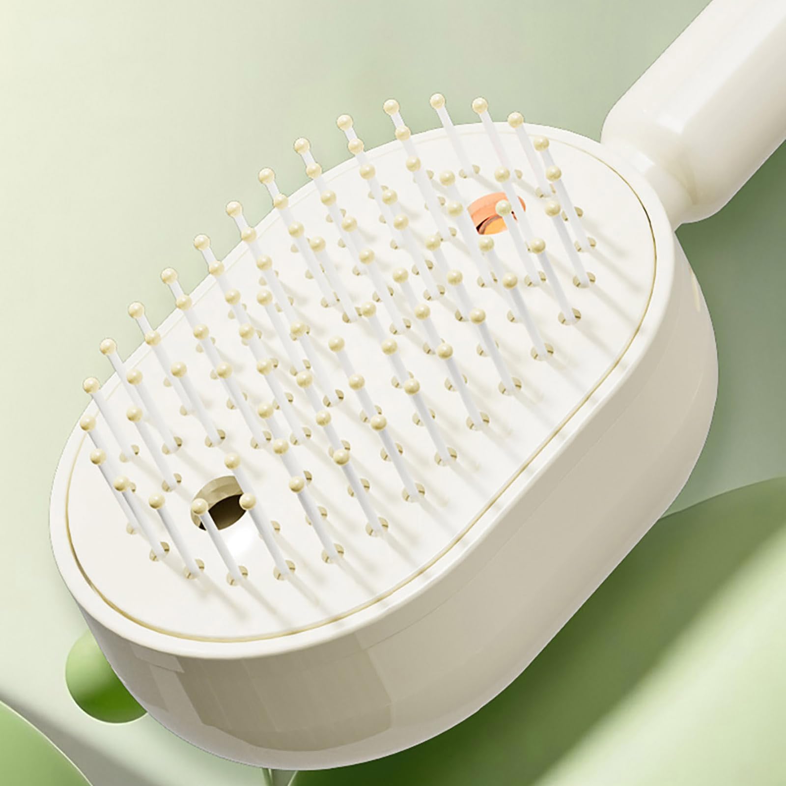 Générique Brosse À Vapeur Électrique, Fer À Lisser À Vapeur Rechargeable avec Spray, Peigne Démêlant Antistatique 3 en 1 Et Massage À Coussin d'air, Outil De Coiffure Portable sans Fil