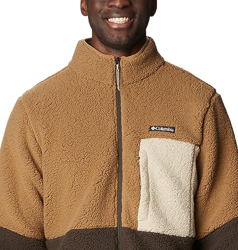 Columbia Men's Mountainside Heavyweight Fleece, Delta/Cordovan/Ancient Fossil, Large4