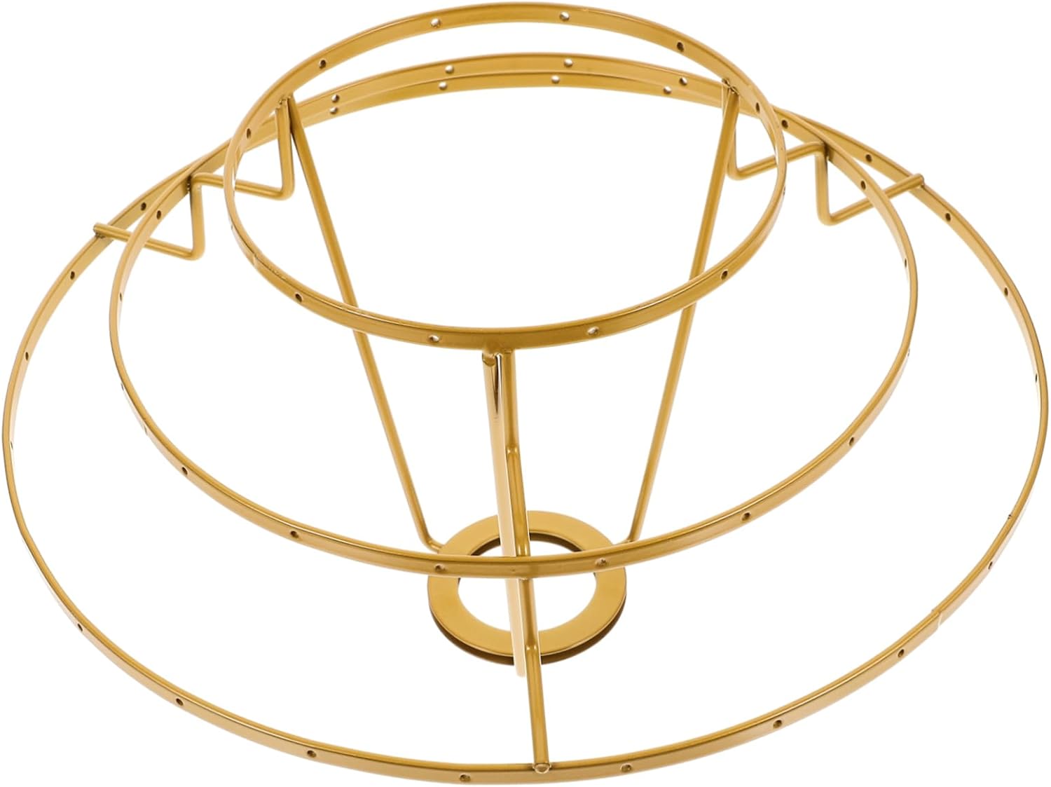 NUOBESTY Metal Ring Lampshade Frame for DIY Lighting Projects Light Cage Guard for Table Desk and Wall Lamps Durable Resistant Design for Creative Home Decor