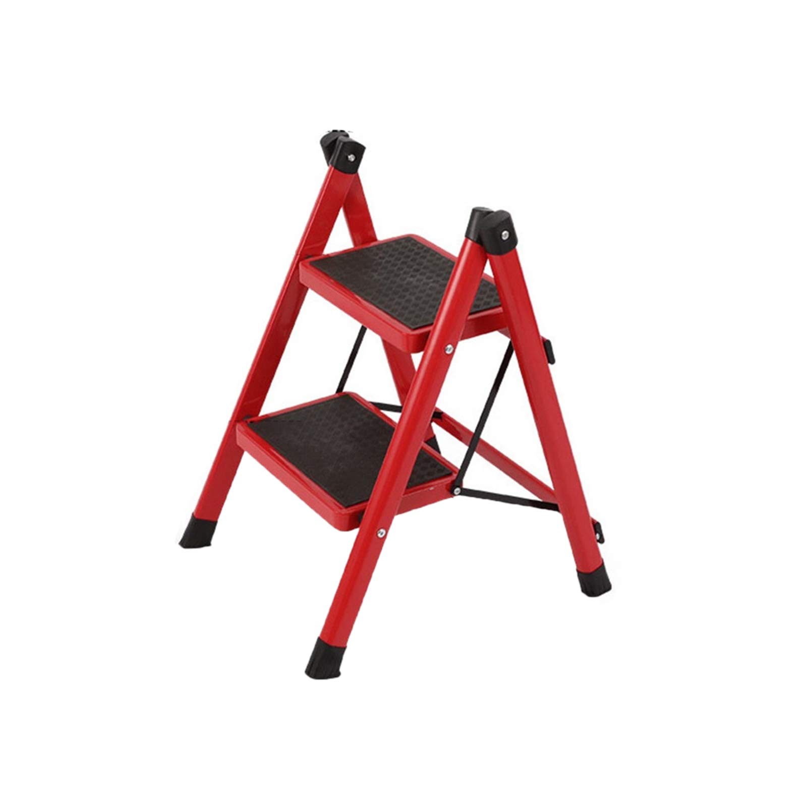 Cxvhsertwr Red Ladders For Home, Step Stool Home Folding(Red)