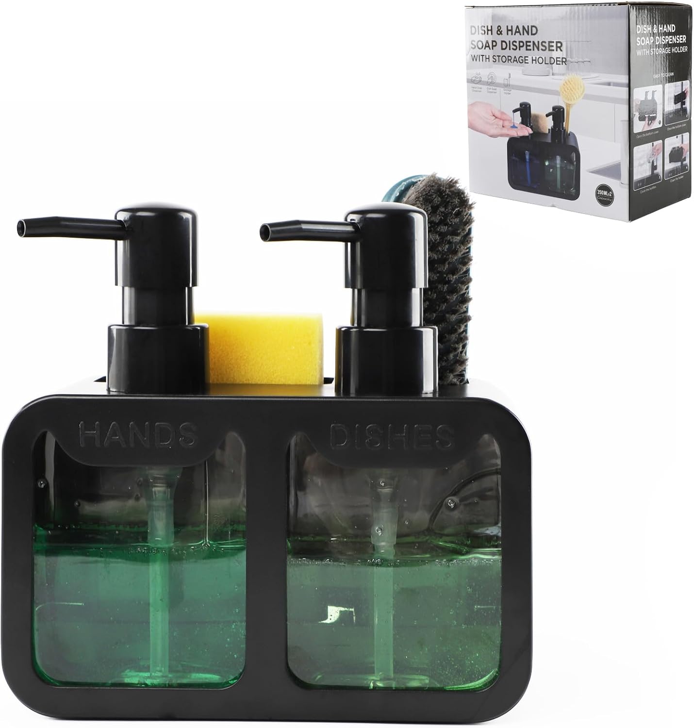 Dish Soap Dispenser,Kitchen Soap Dispenser Set,Soap