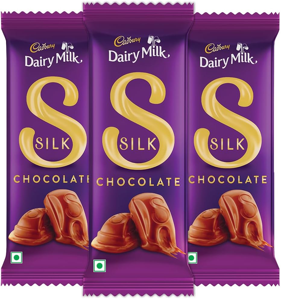 Cadbury Dairy Milk Silk Chocolate Bar, 144 g (Pack of 3)