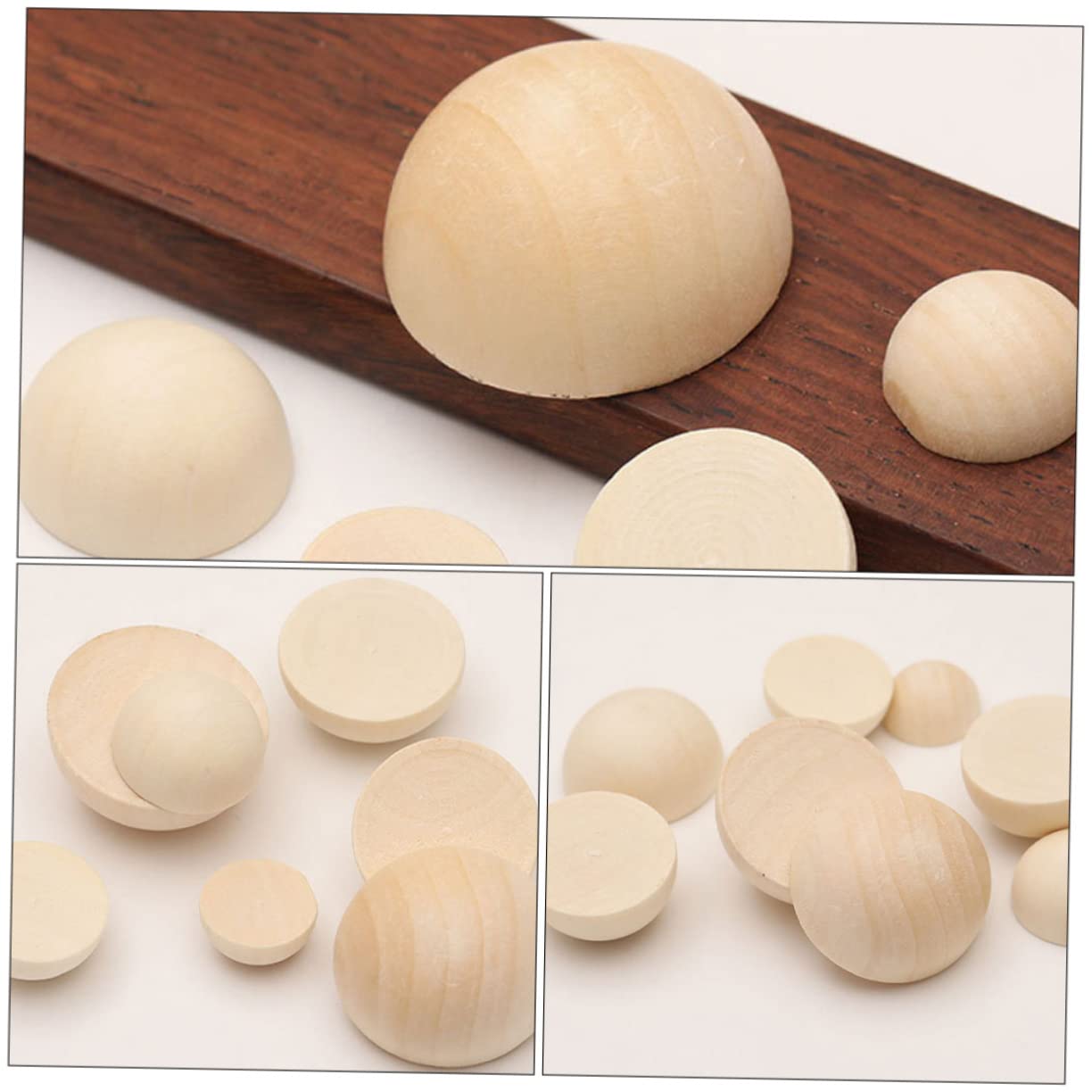 Pracht Houten ballen met Gezicht 10 mm (20 stuks) - Handwerk Hobbyzaak