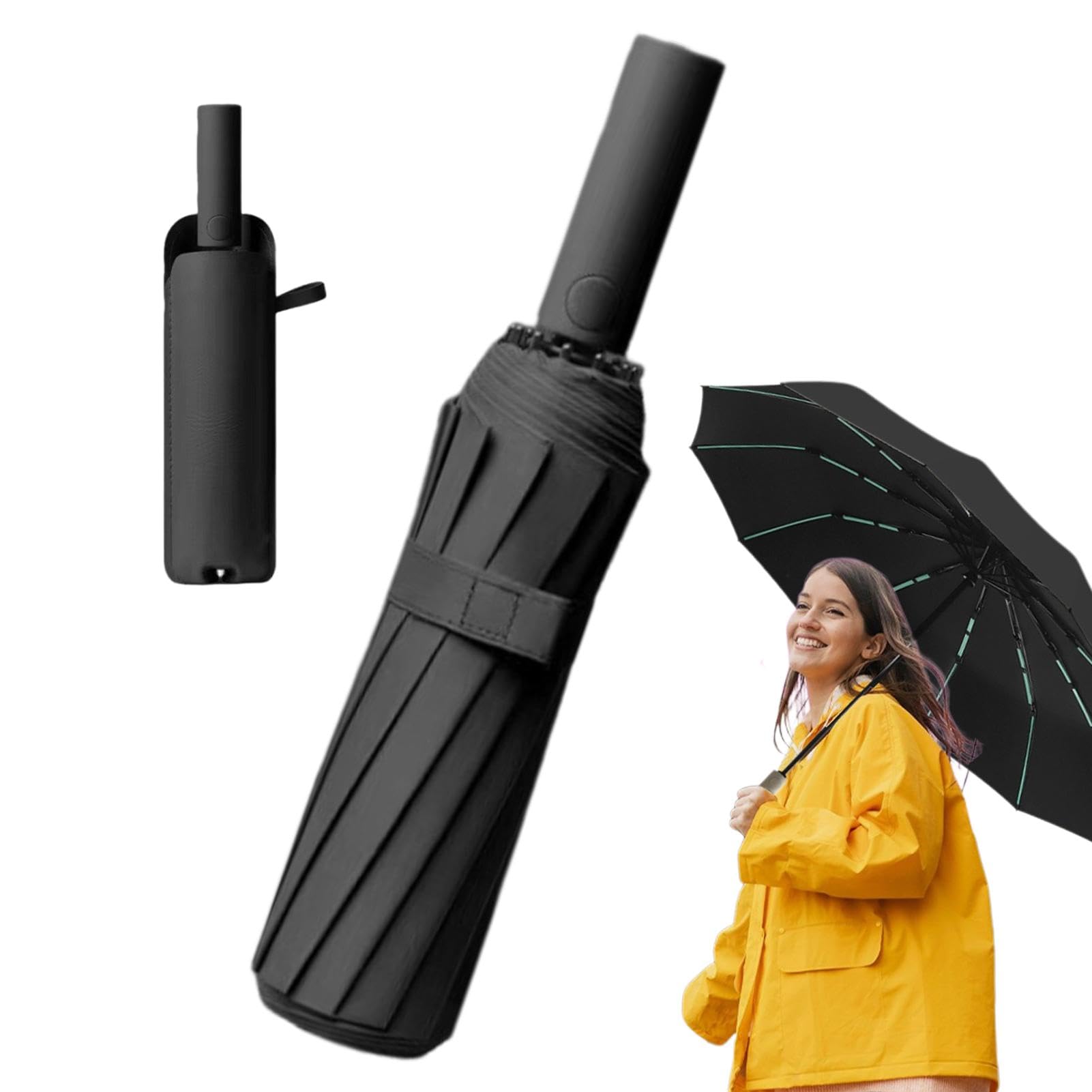 GenericUV Protection Umbrella,Automatic Umbrella | Windproof Lightweight UV Blocker Umbrella, Portable Rain Umbrella for Walking