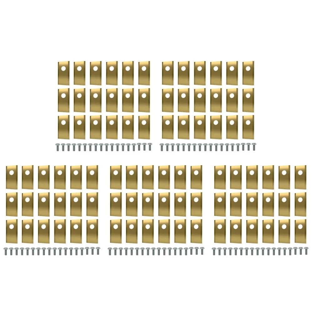Juego De Cuchillas De Corte for Cortacésped De Acero Inoxidable, 18 Uds., Repuesto De Cortacésped Robótico, Compatible Con Worx Landroid(90PCS Gold)