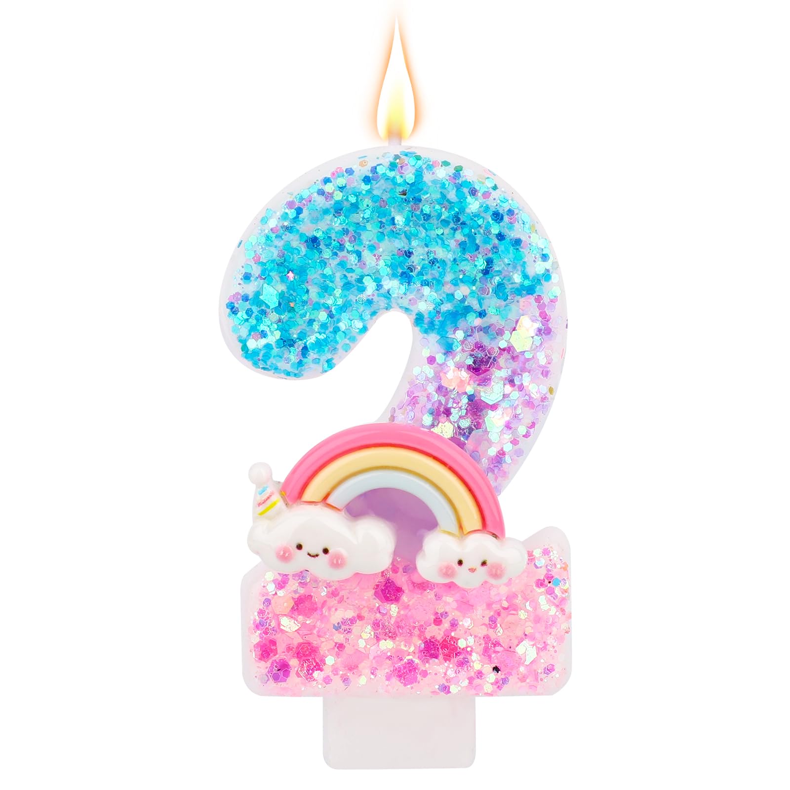 Bougies Violettes Numéro 2 En Forme De Macaron, Pour 2ème Anniversaire, Bougie D'anniversaire En Forme De Macaron, Pour Gâteau, Décoration De Gâteau Mignonne, Macaron Violet, Décoration De Gâteau Pour