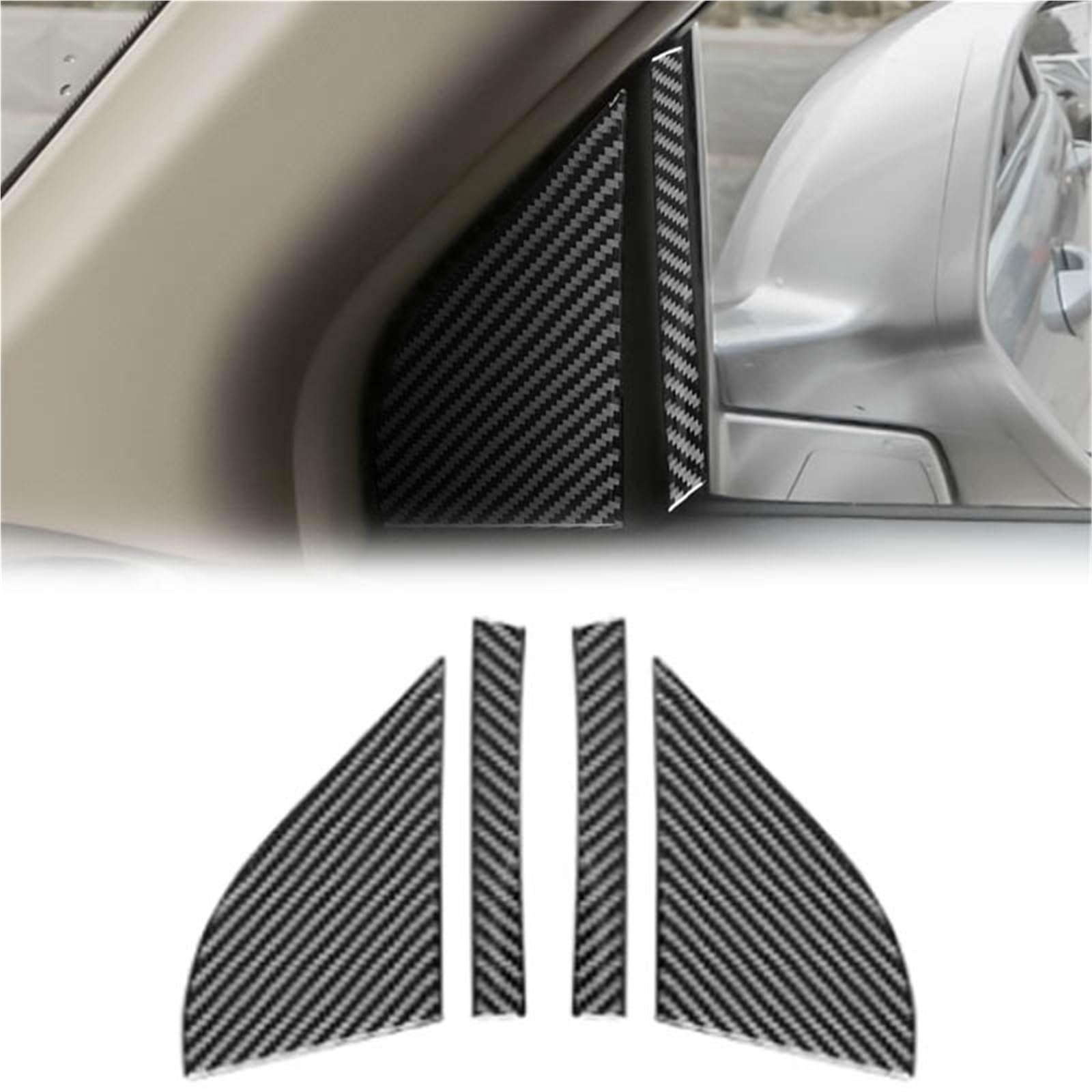 Interior Decoration for CRV CR-V 2007-2011 Accessories Carbon Fiber Interior Car Door A-Pillar Decorative Sticker Cover Trim