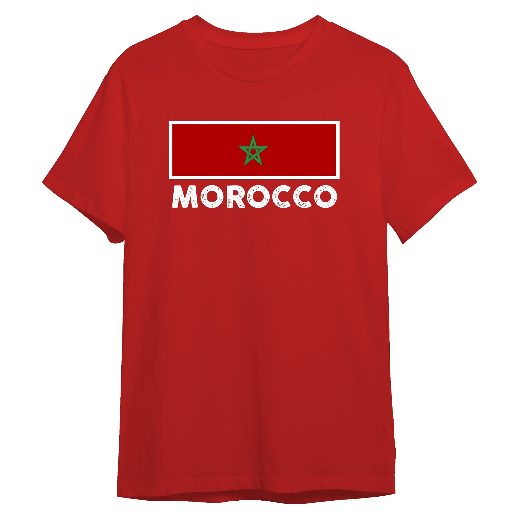 sport fanaticasMorocco Flag T Shirt Team Country Soccer Custom Name Number D4