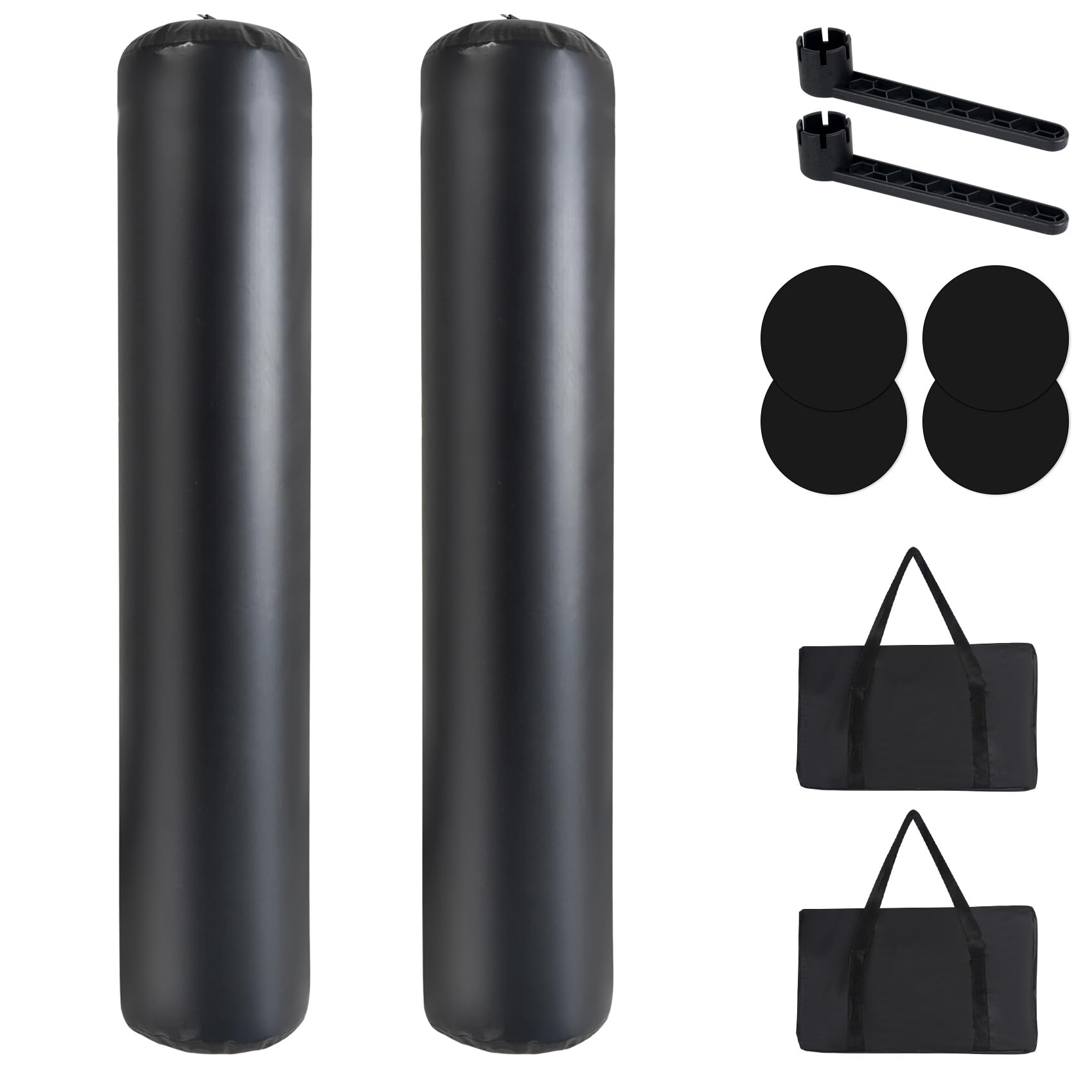 DEDU 18" X 60" Heavy-Duty Inflatable Fenders, 10FT X 18IN Boat Bumpers for Docking Large Boat Fenders for Docking, PVC Boat Bumpers Stationary Docking