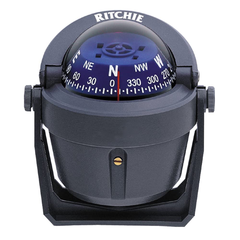 RitchieNavigation B-51G-CLM Blue Dial Ritchie Explorer Compass with Bracket Mount