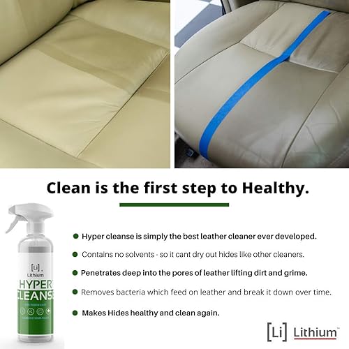 Miniatura 3 de Litio Hyper Cleanse- Limpiador multiusos, la última ciencia en limpieza de cuero, plástico, alfombras, vinilo, elimina las manchas más duras,