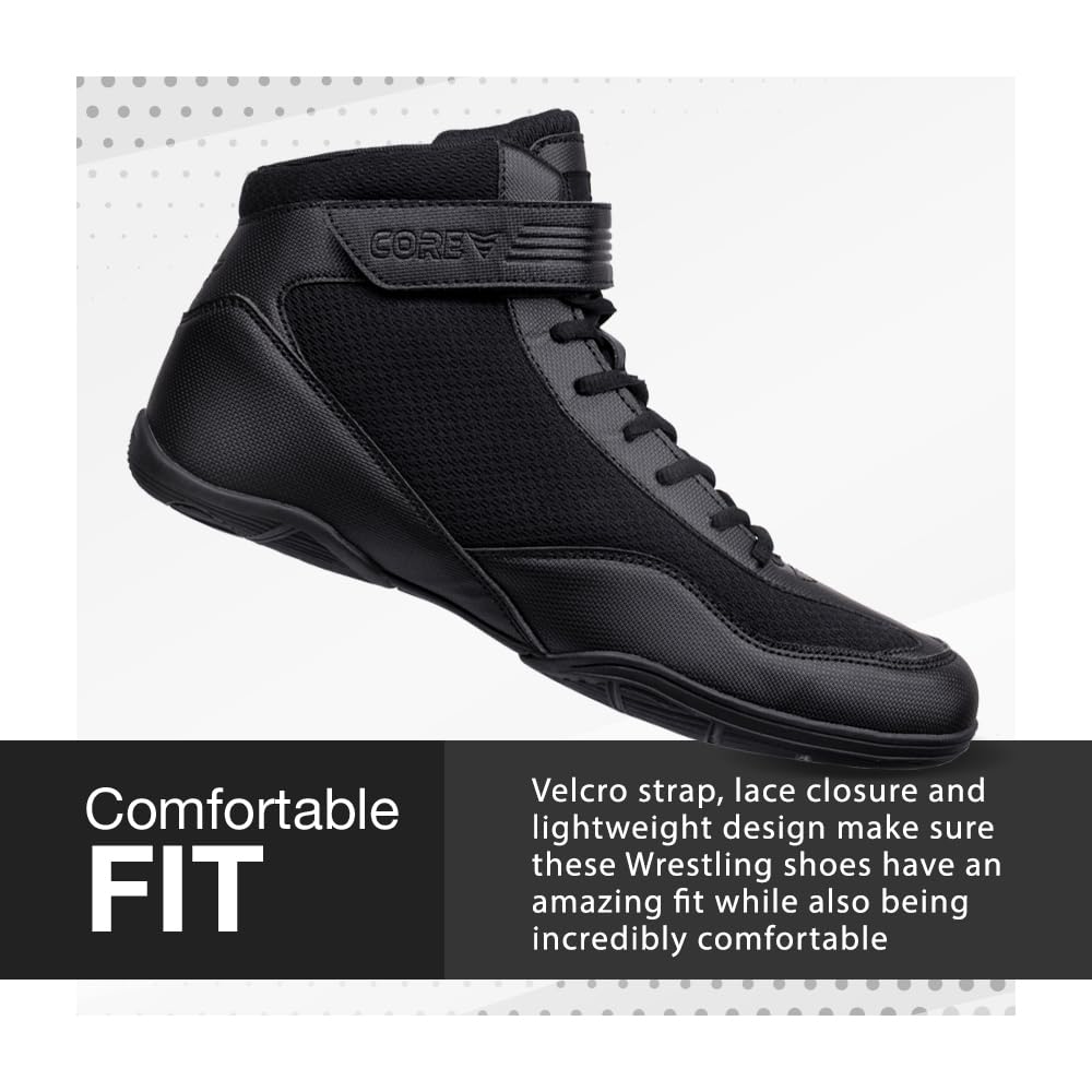CORE Scarpe da Wrestling - Calzature Sportive da Combattimento ad Alta Trazione - Scarpe Wrestling Bambino, Wrestling Shoes, Scarpe da Lotta Wrestling