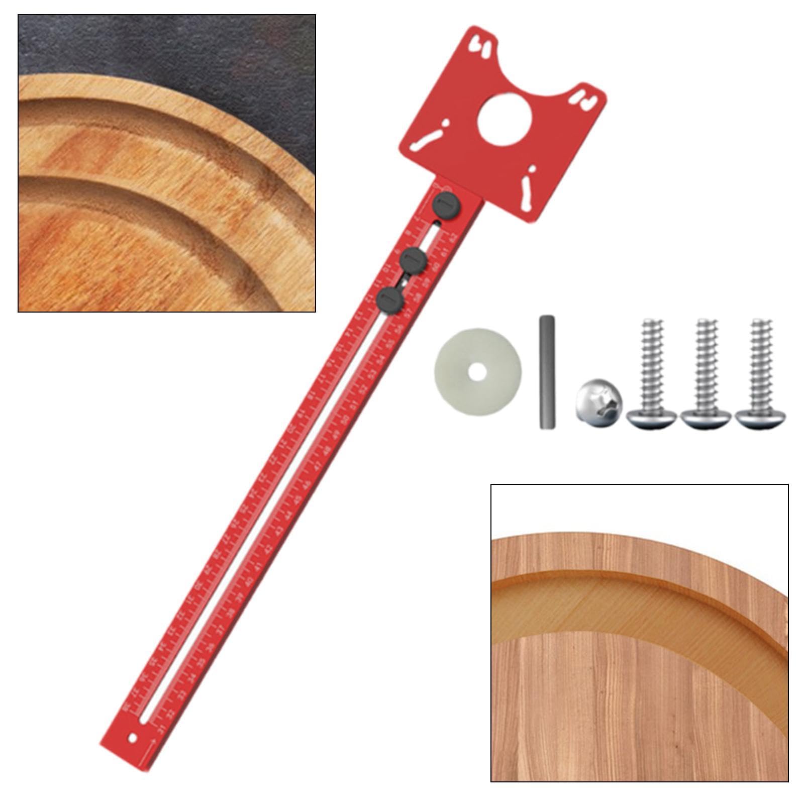 Kit Maschera di Taglio Circolare per fresatrice Flip Board Versatile per Strumento Professionale per la Lavorazione del Legno (Style A)
