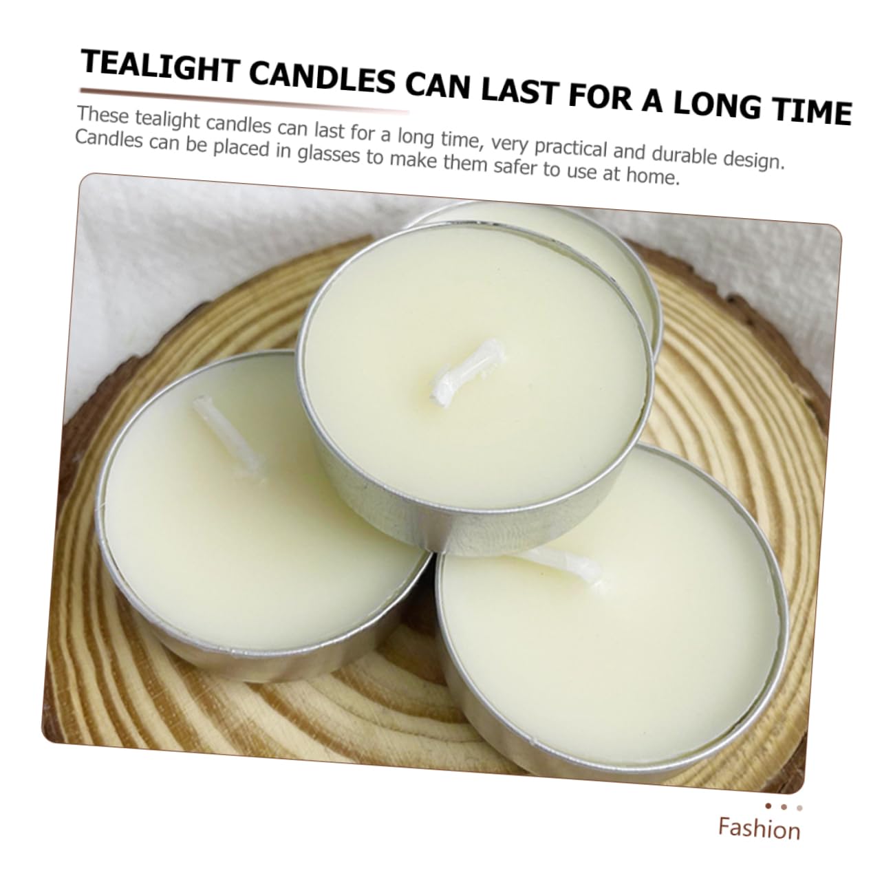 Garneck 50 Pack Tealight Candles Mini Candles Party Favors for Wedding Decor Smokeless Tea Lights Bulk