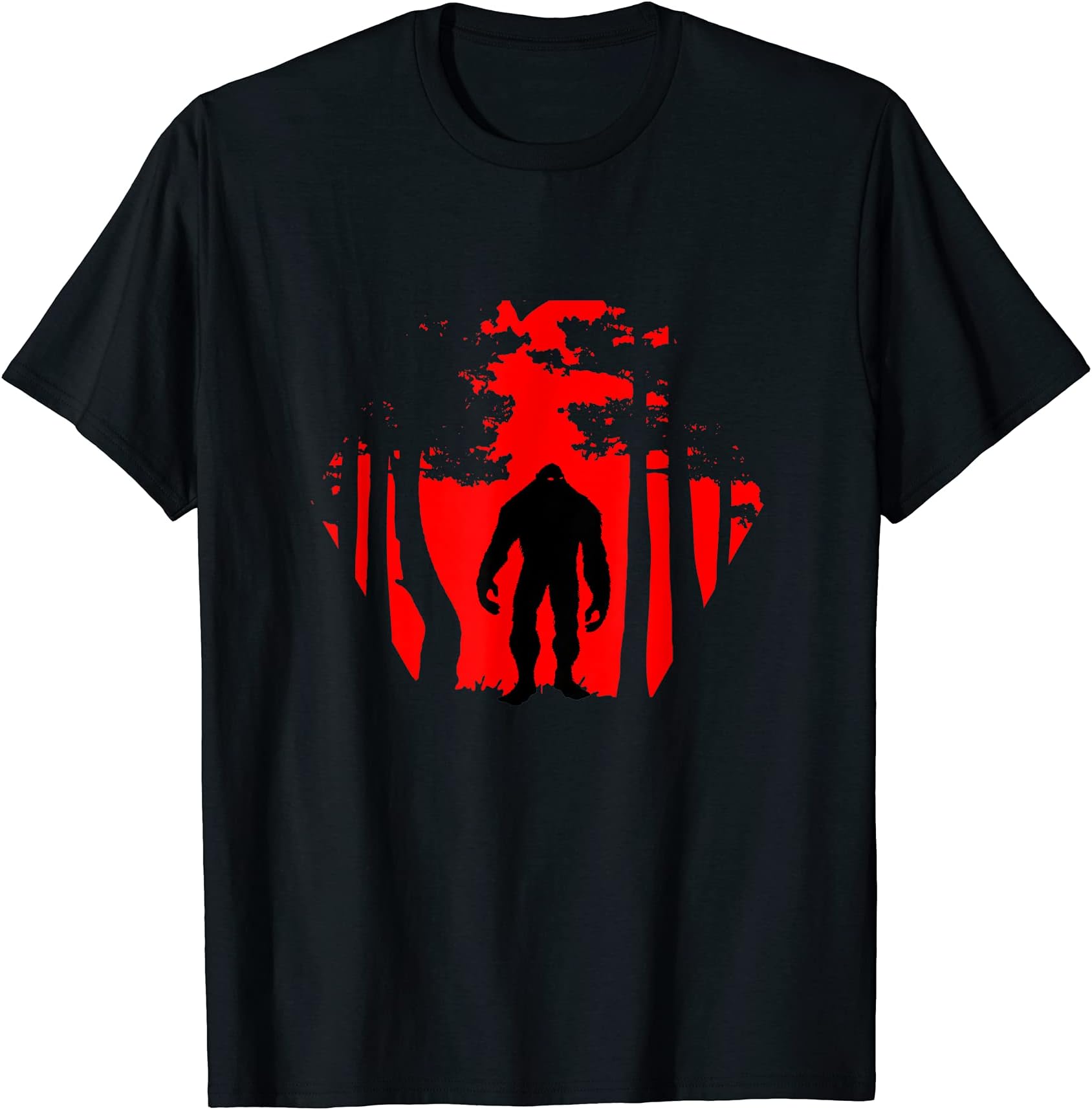 Bigfoot UniverseScary Bigfoot in the woods T-Shirt