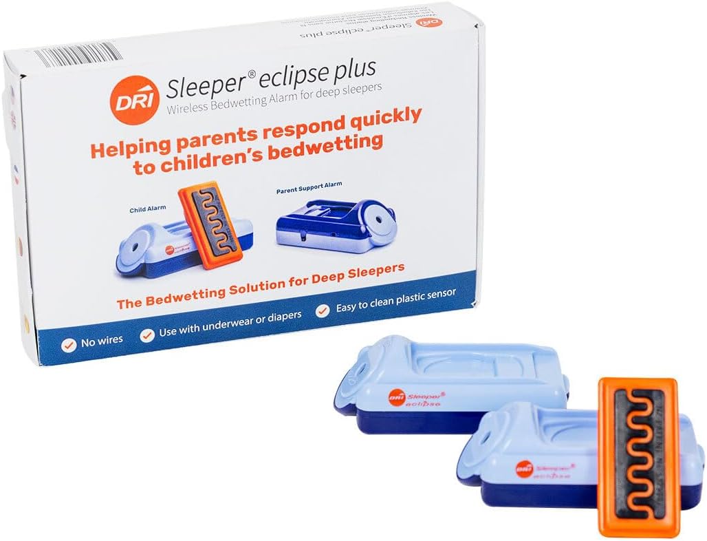 Eclipse Plus - Wireless Bedwetting Alarm for Deep Sleepers with Extra Alarm Base for The Parents Room