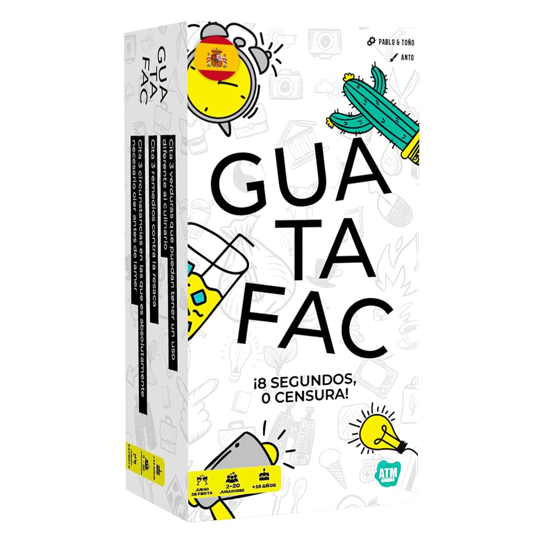 ATM Gaming Guatafac – Juegos de Mesa Adultos - Juego de Cartas Divertido para Fiestas y Previas - Más de 1 Millón de Jugadores - Español