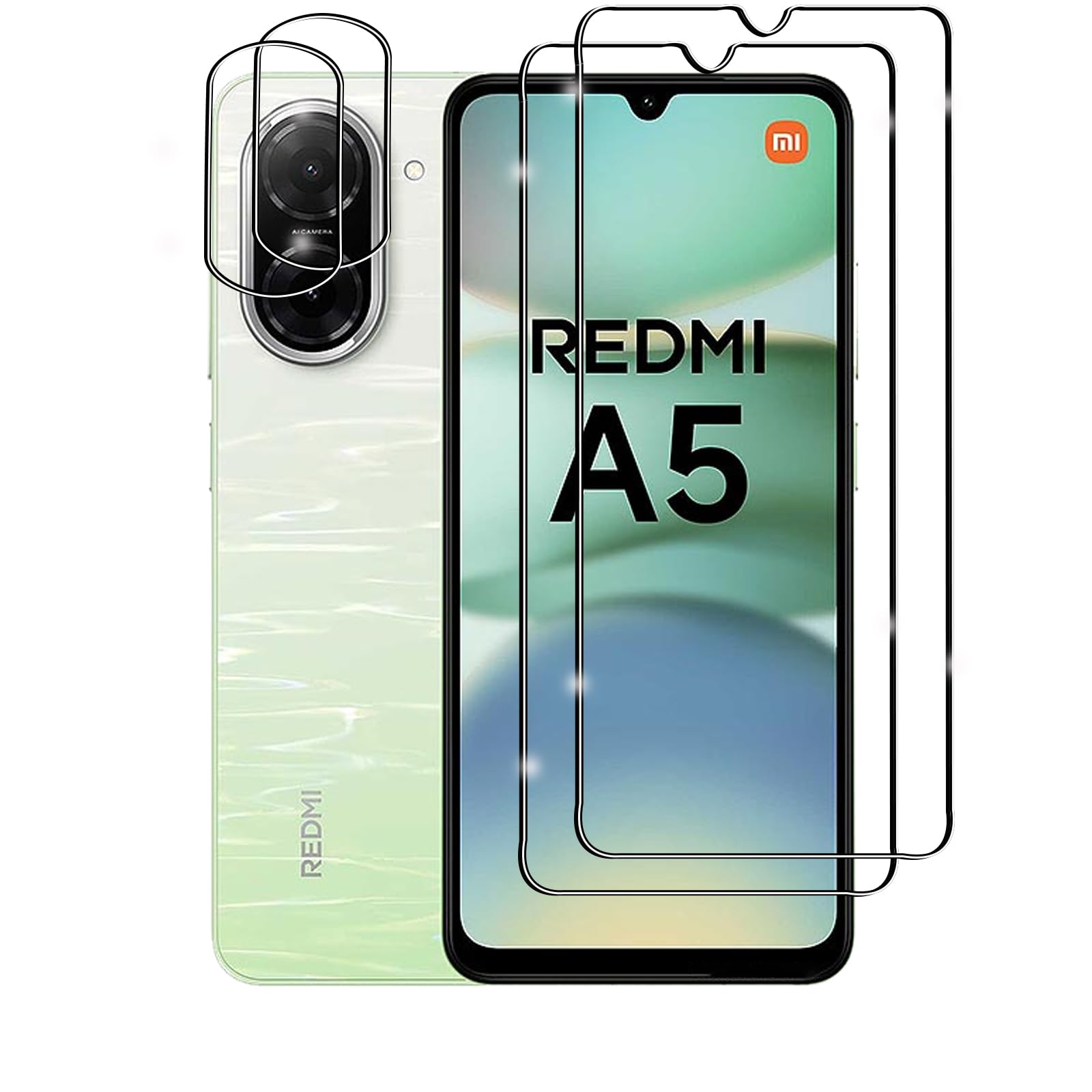 3x Anti-Riflesso Vetro Pellicola Protezione Per Xiaomi Redmi A5 - Foto 9