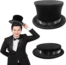 Nicky Bigs Novelties Adult Wearable Folding Collapsible Top Hat Dancers Magic Trick Magicians Costume Hat