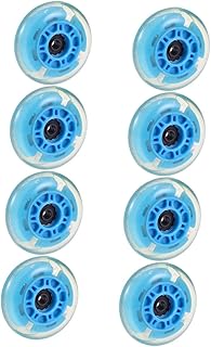 BESPORTBLE Acessórios De Skate Rodas De Skate 8 Peças Acessórios De Brilho Para Crianças Ao Ar Livre Acessórios De Skate De Roda Ao Ar Livre Roda Iluminada Pu De Gelo Acessórios De De Roda