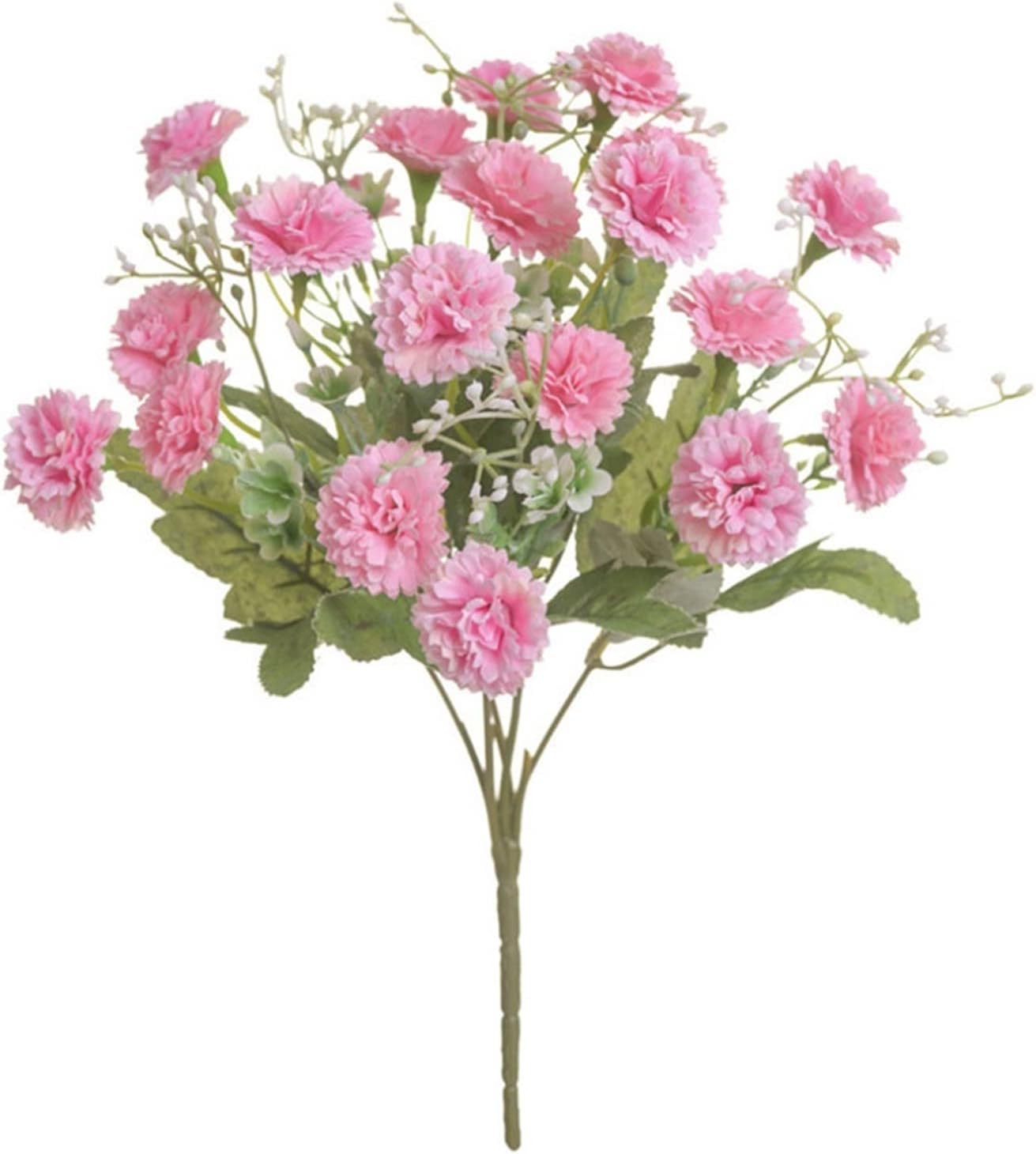 WFRUEDWCArtificial Flowers 20 Flower Heads 1 Bunch European-style Small Lilac Carnation Artificial Flowers Home Decoration Bouquets (Color : D) (B b)