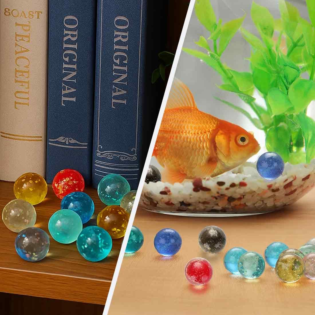 20 Canicas De Cristal De 16 Mm Con Ojos De Gato Y Efecto Brillante En La Oscuridad, Colores Surtidos