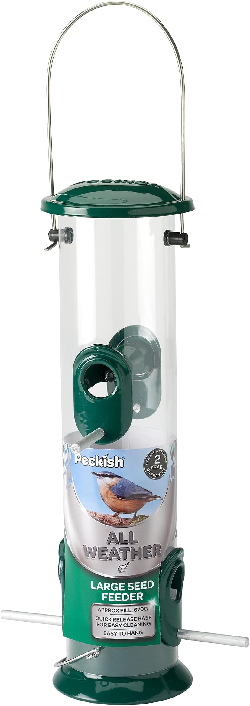 Peckish Green Metal Bird Seed Storage Tin Amazon.co.uk Garden