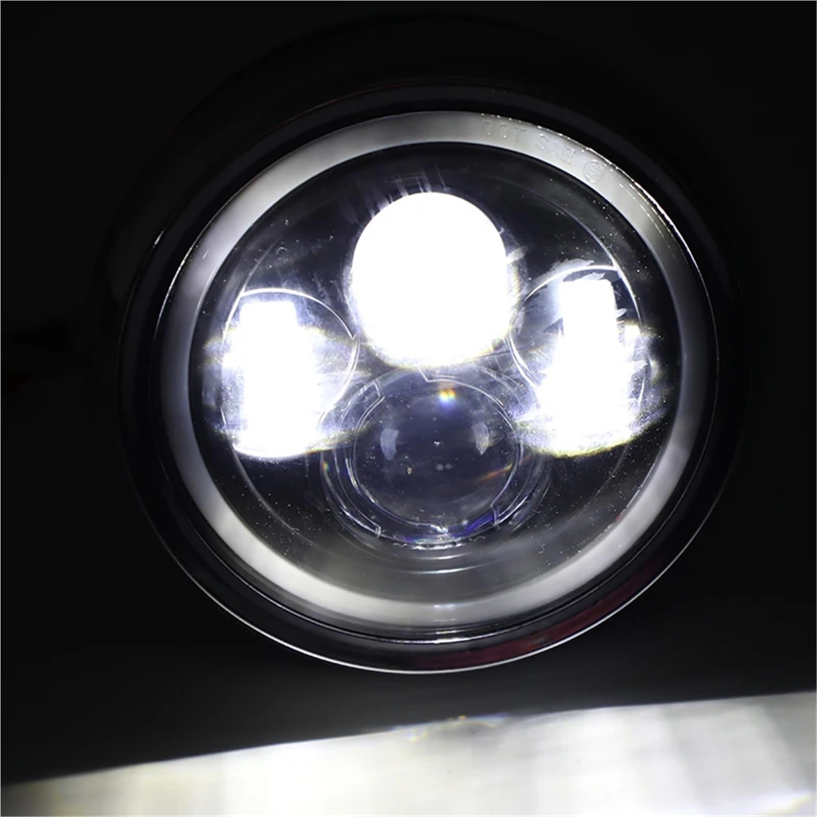 Anabbaglianti Faro anteriore a LED da 7 pollici alto/basso + DRL adatto per motociclette Dyna Cafe Racer Bobber Luci per motociclette