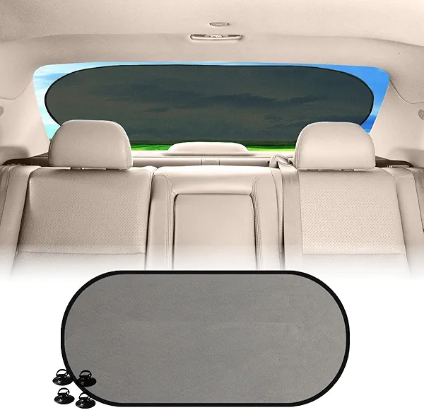 Sun Shade for Car Rear Window with 99% Sun Protection from UV and Heat Sun Shade for Car Back Window Baby Offers Complete Coverage for Rear Windshield Shade