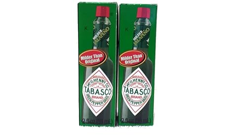 Mcilhenny Co Tabasco - Salsa de pimienta jalapeño suave, botella de 2 onzas (paquete de 2)