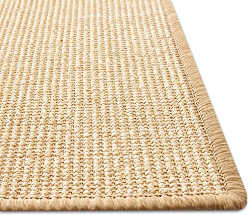 Floordirekt Sisal Fußmatte Teppich Vorleger Kratzteppich Katzenmöbel Kratzmatte Sisalmatte, widerstandsfähig & in vielen Farben und Größen erhältlich (100 x 100 cm, Natur) - 3