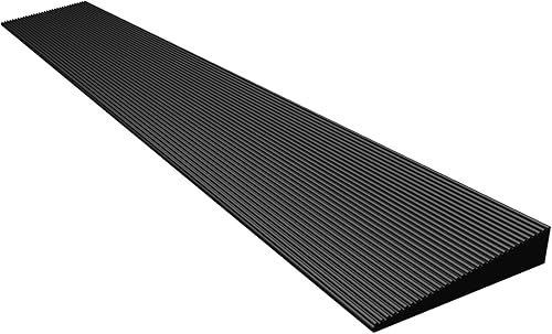 ZXMOTO Rampa de umbral de elevación, rampa de umbral de goma de 1 pulgada de capacidad de 1500 libras, rampa para silla de ruedas de goma sólida