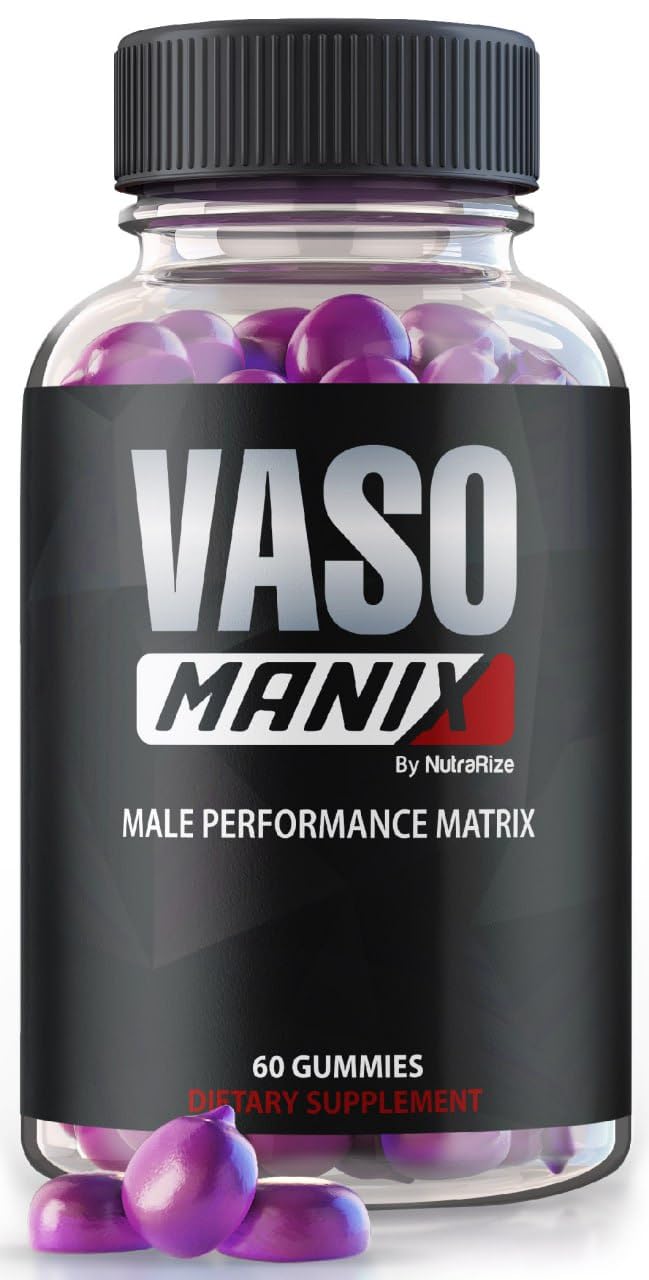 VasoManix Gummies, Vaso Manix Classic Male Supplement, All Natural Formula for Men, Premium Gummy to Support Performance, Confidence and Overall Health, Official Reviews (60 Gummies)