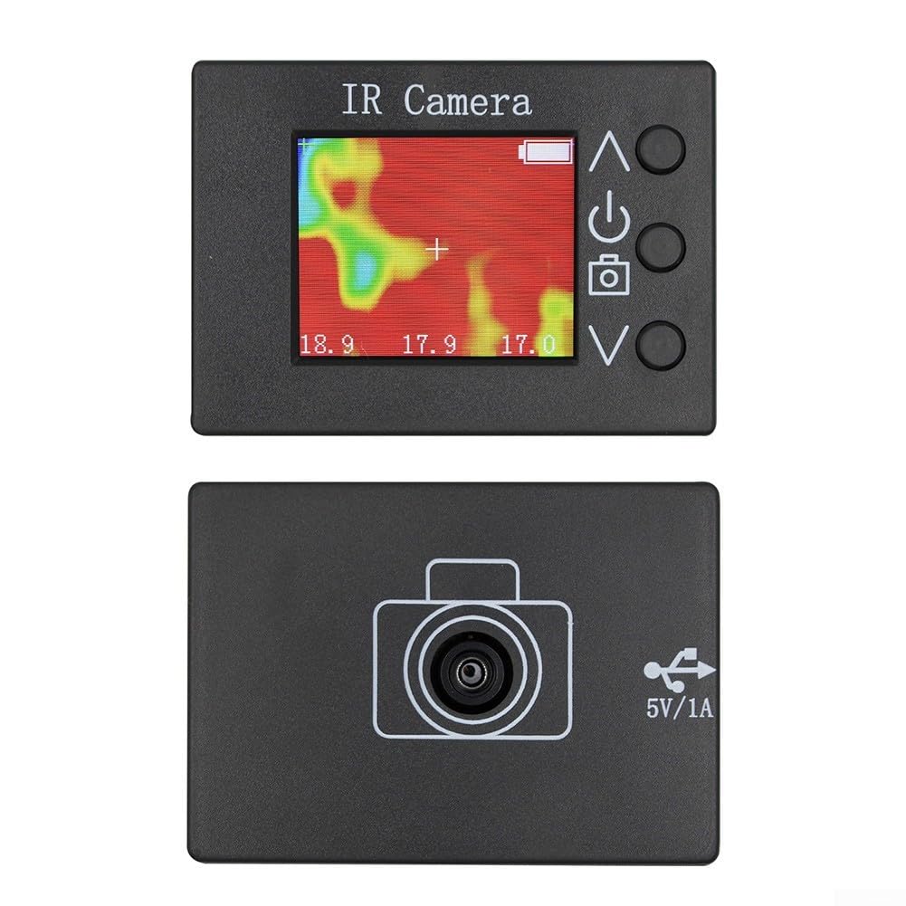MLX90640 - Cámara termográfica de 1,8 pulgadas LCD de mano con infrarrojos de 160 x 120 para resolución para cámara térmica electrónica -40 a 300 grados para rango de medición celsius, cámara térmica