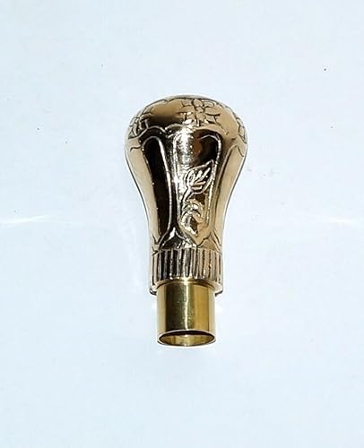 Miniatura 2 de Manija de cabeza de latón estilo vintage de diseñador para bastón