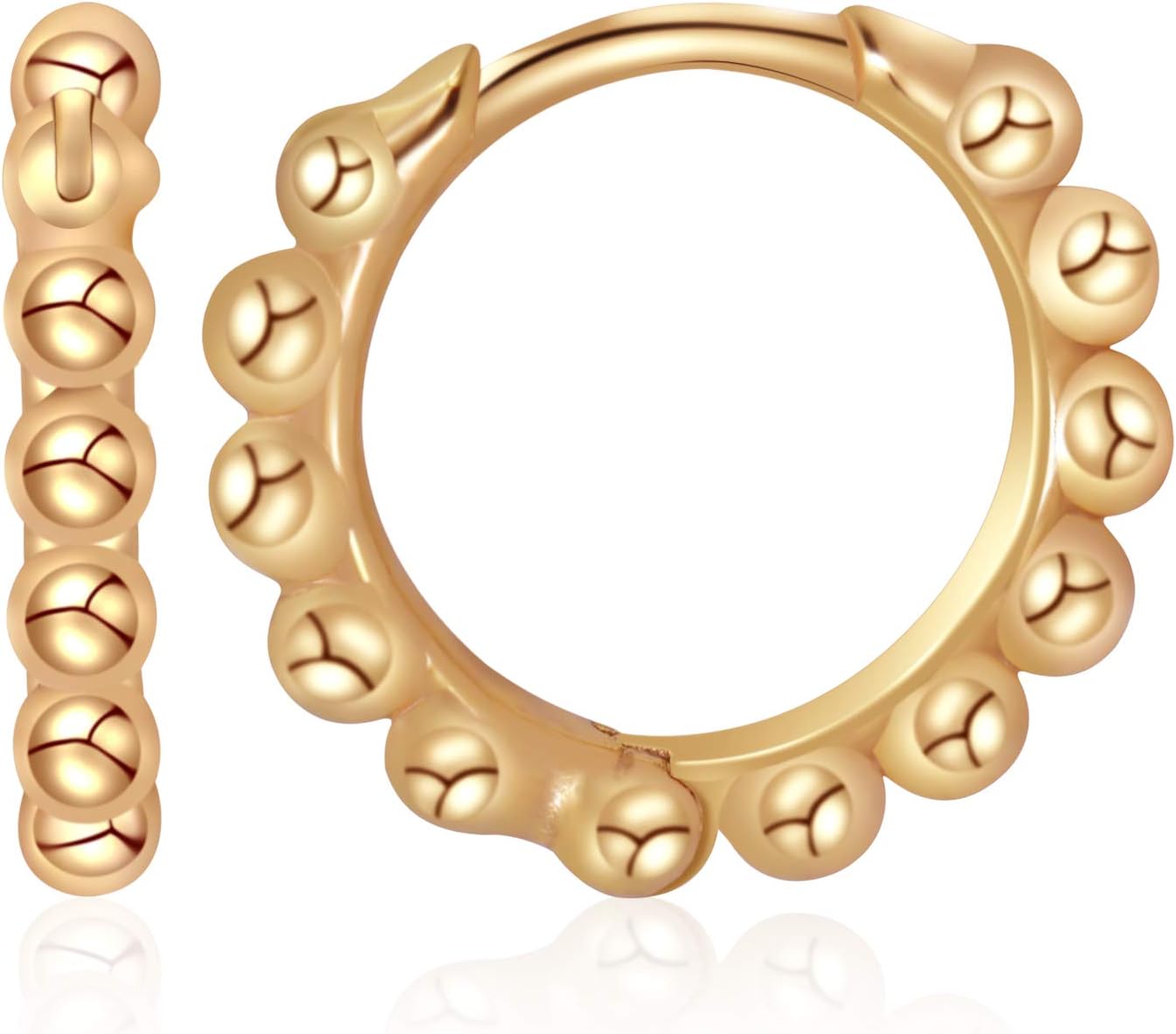 新品】☆K18 モアサナイトピアス 18金 18k シンプル つけっぱなし 楽天