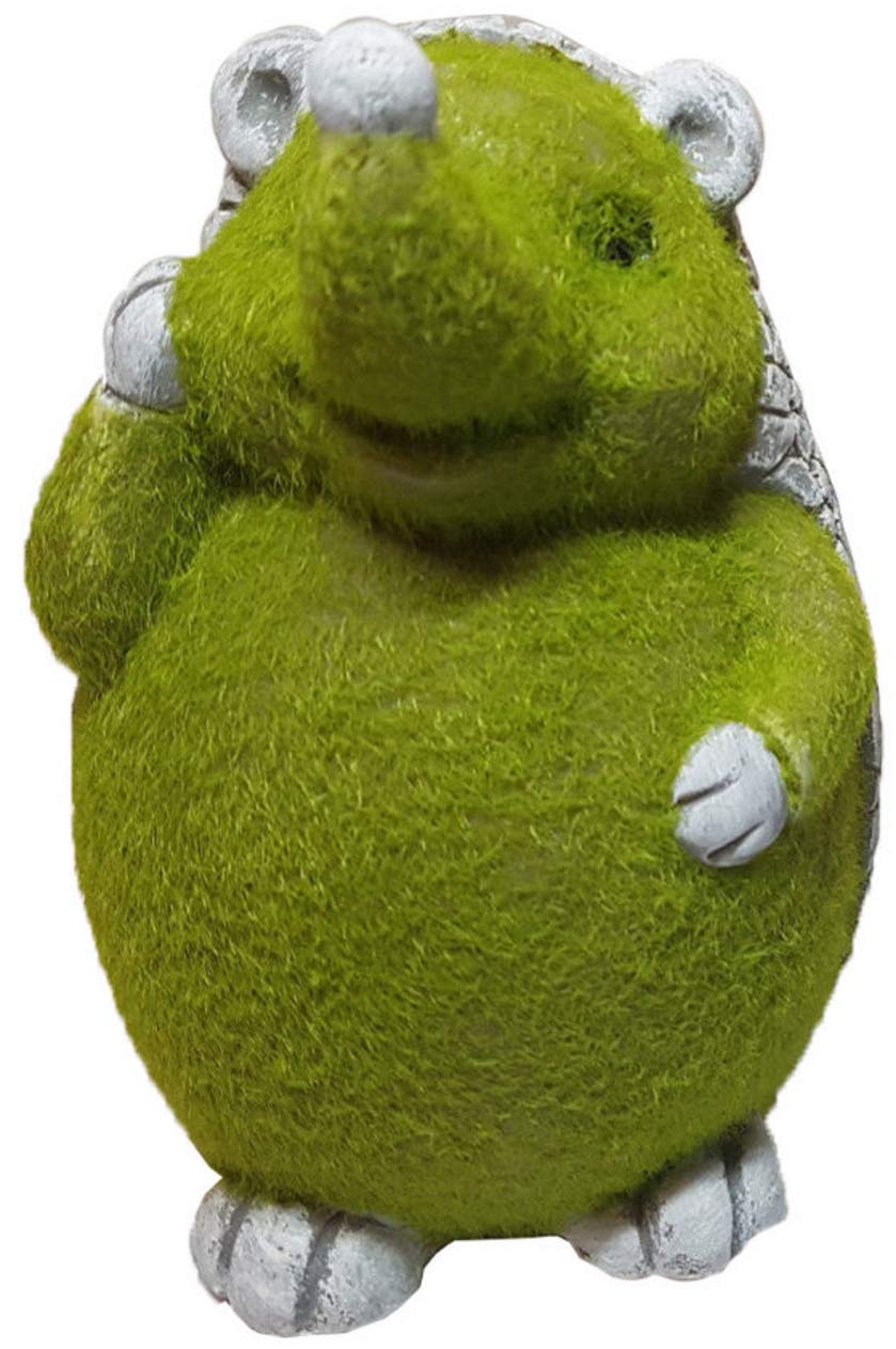 Roots & Shoots956334 Flock Hedgehog Ornament | 116cm X 10cm X 10.5cm | 1pc. Accessory, Green