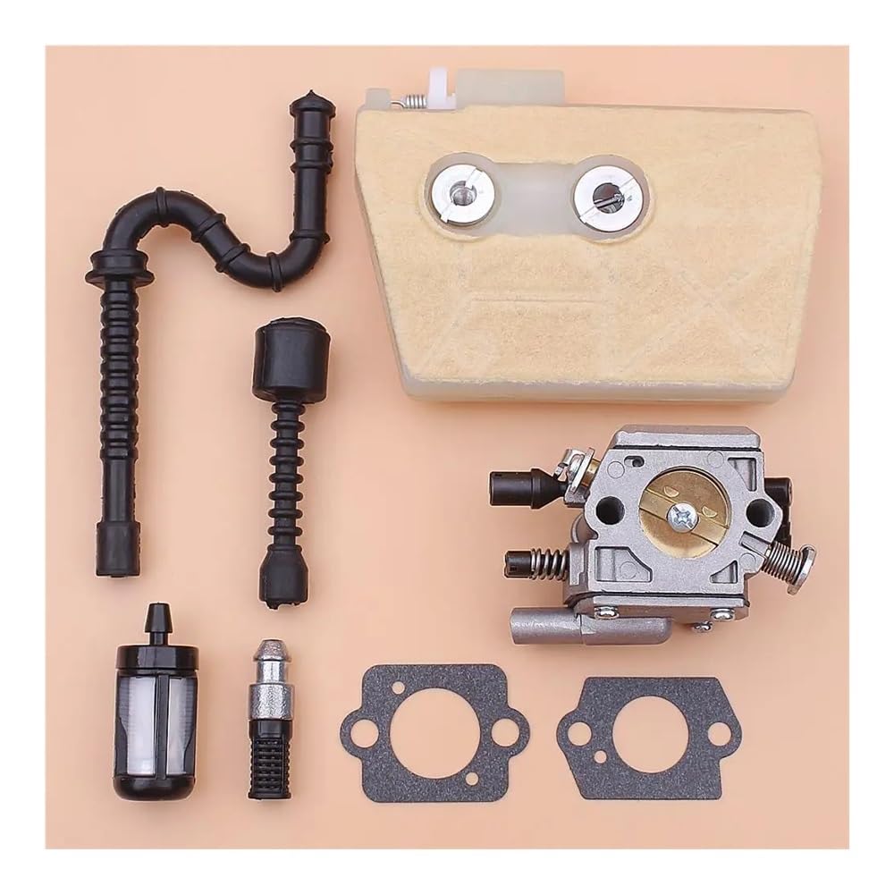 Carburador para MS380 MS381 y S 038 con filtros de aire y combustible para motosierras