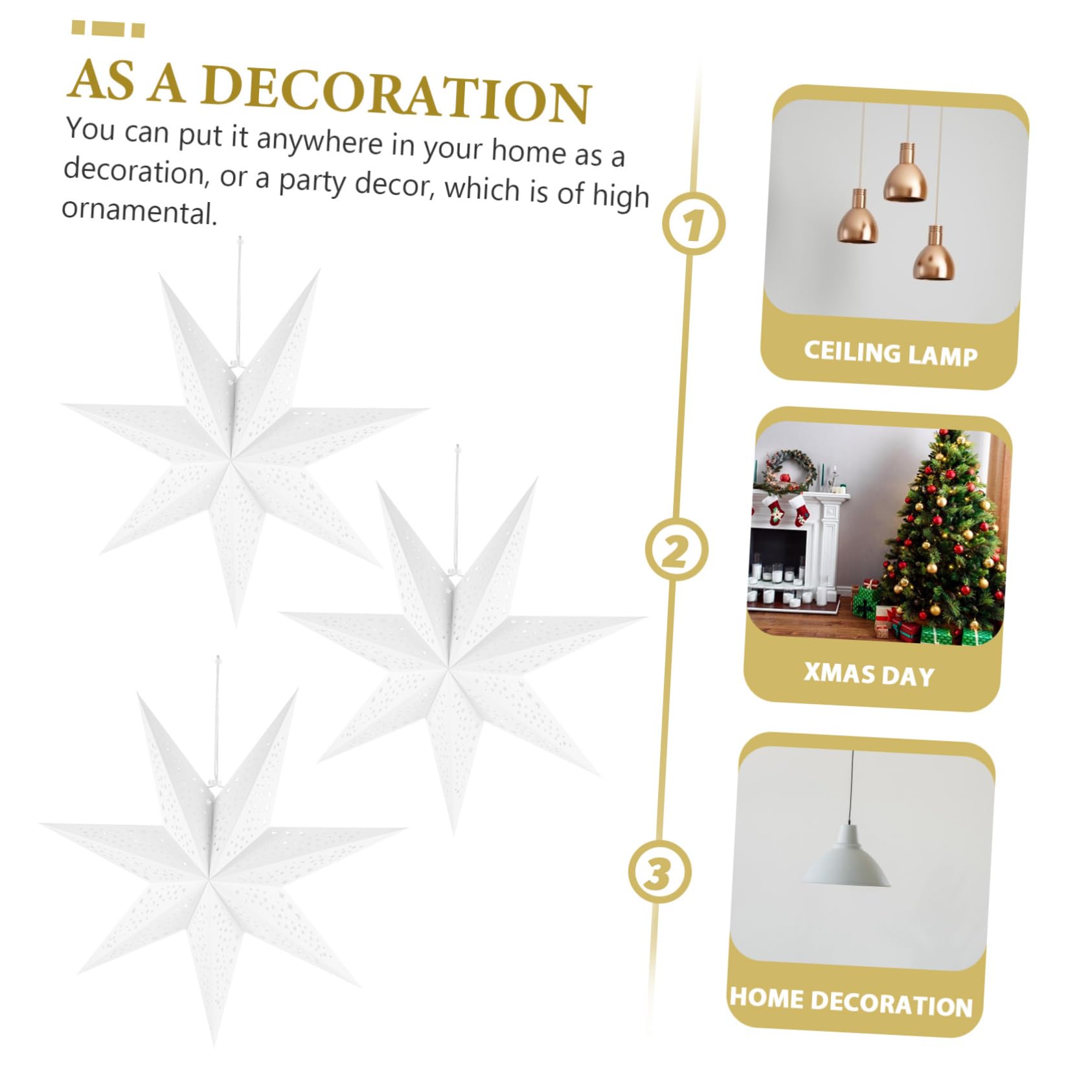 Hemobllo 9stücke Papierstern Lampenschirm Weihnachtsdeko Für Festliche Anlässe Einfach Aufzuhängen Elegantes Design Für Weihnachten Und Partys