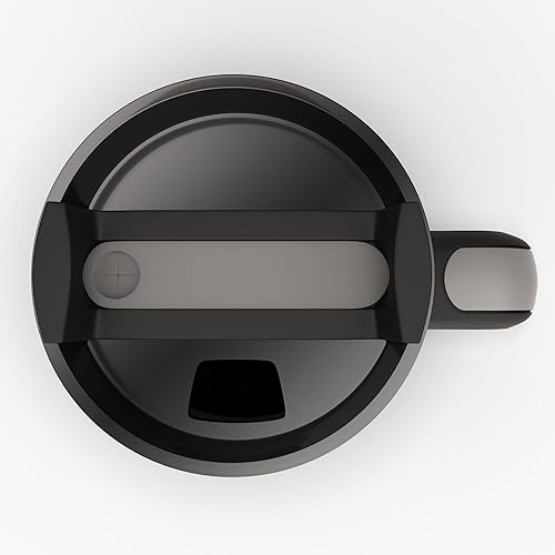 Miniatura 10 de Life is Beachy Vaso aislado de acero inoxidable de 40 onzas con asa y apertura con pajilla, termo para café helado, con pajilla, para café helado,