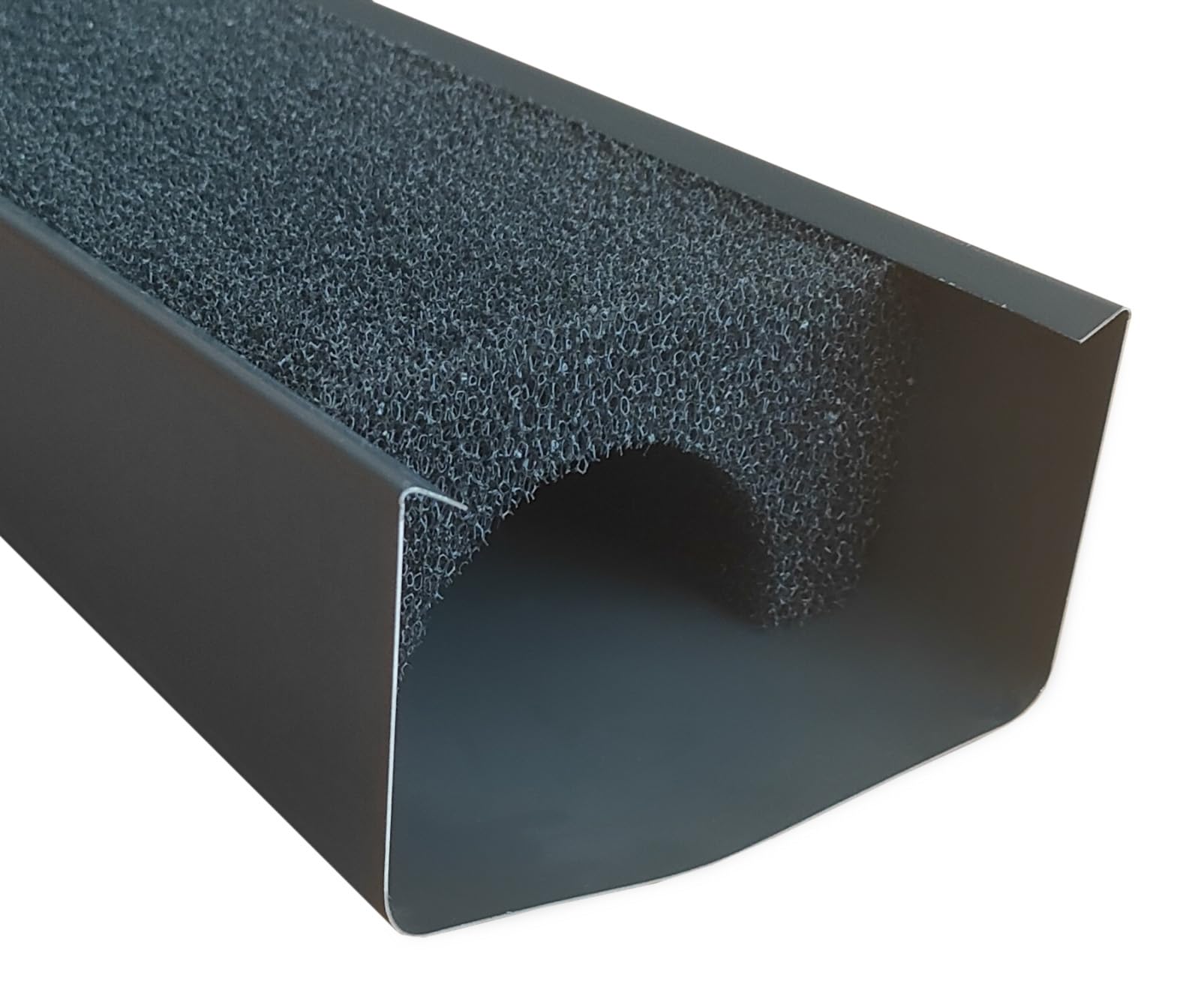 Homlando Filtro de canalón para canalones rectangulares estándar de 125 mm de espuma Optimum 10 metros lineales 8 unidades en juego de protección para canalones de techo, atrapa hojas, atrapa agujas