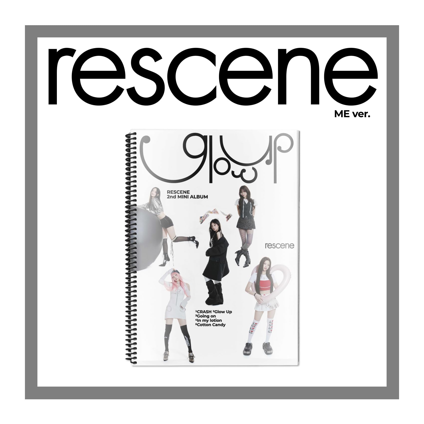 Album K-pop RESCENE Glow Up 2ème mini album version ME scellé
