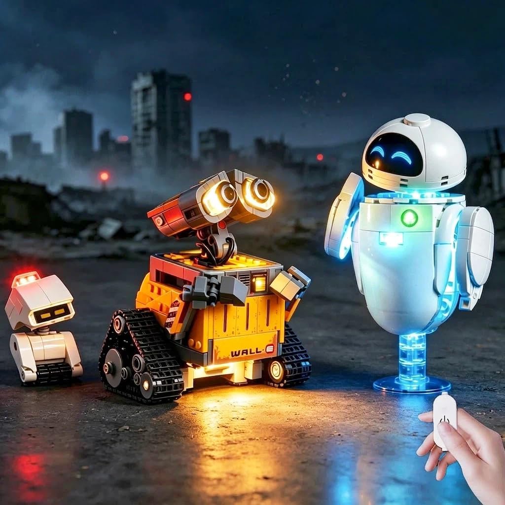 Nitemode Light Kit for LEGO 43279 WALL-E and EVE, Touch, Lights Only