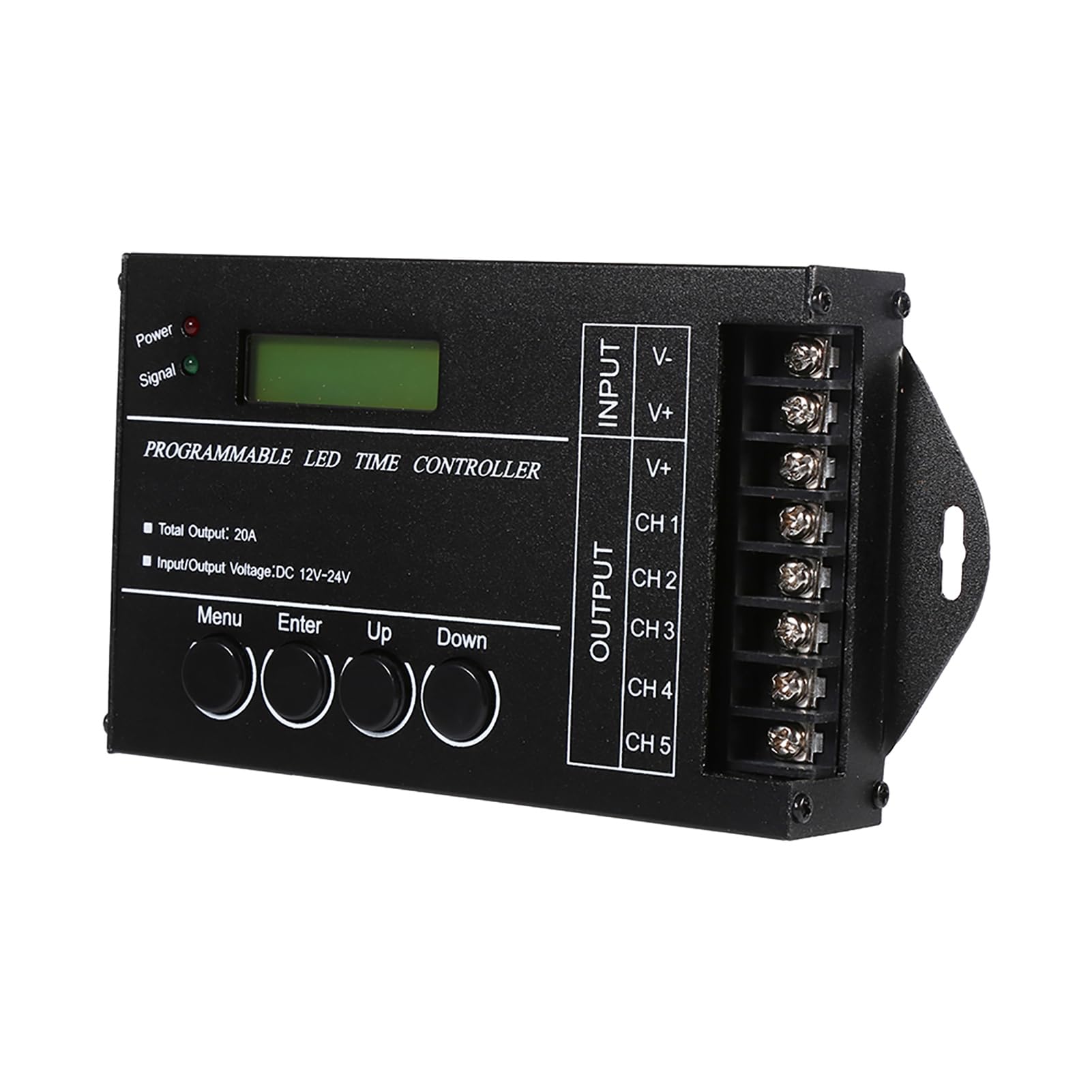 TC421 kontroler LED 5 kanałów programowalny czas regulowany kolorem za pomocą kabla CD USB do zastosowań DC12 24 V 20 A profesjonalny serwis posprzedażowy