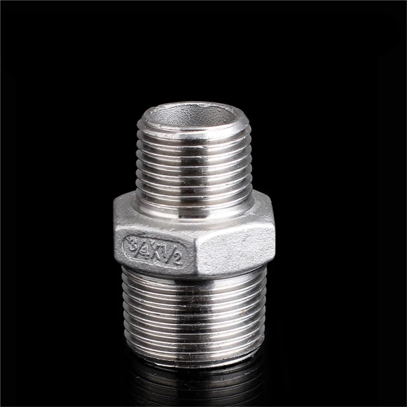 1/8" 1/4" 3/8" 1/2" 3/4" 1" 2" 3" 4" bspt Male Reducer Hex Nipple 304 Stainless Steel Pipe Fitting Connector Coupler (2 To 1-1l4 inch) Brass Hose