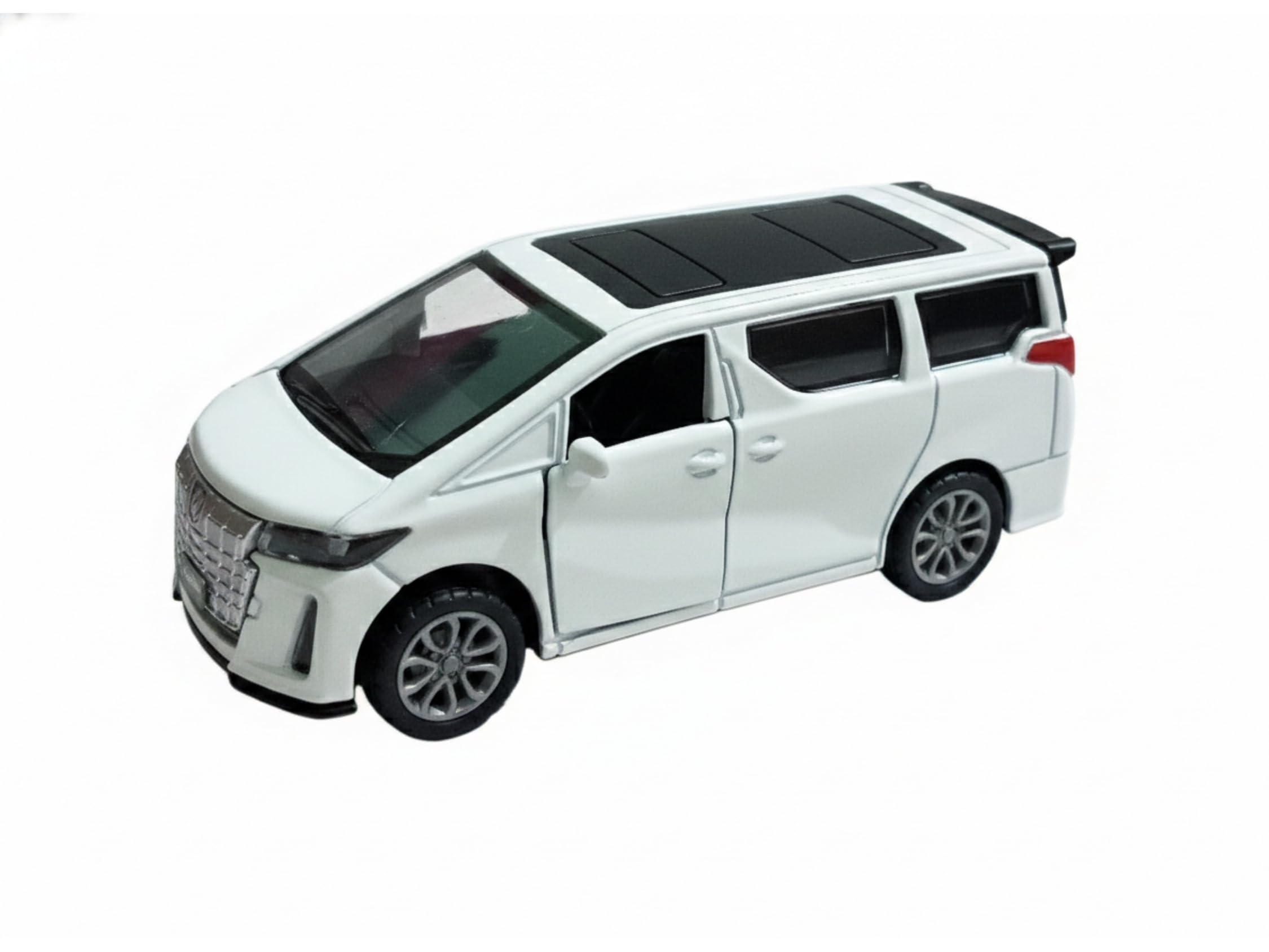 AG TOYS Toyota Alphard Die-Cast Metal Toy Car, White, 1:32 Scale