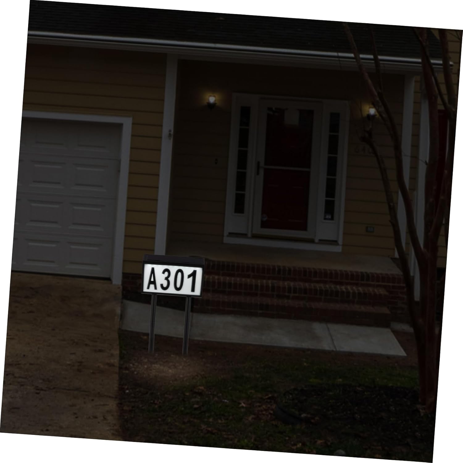 Letters of Numbers Solar House Number Light Easy Install Led Address Sign
